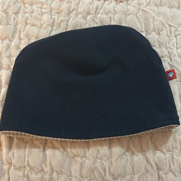 Life is Good Beige/ black reversible Beanie - Picture 4 of 5